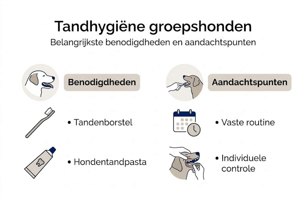 Infographic: Hoe houd je het gebit van je groepshond gezond?