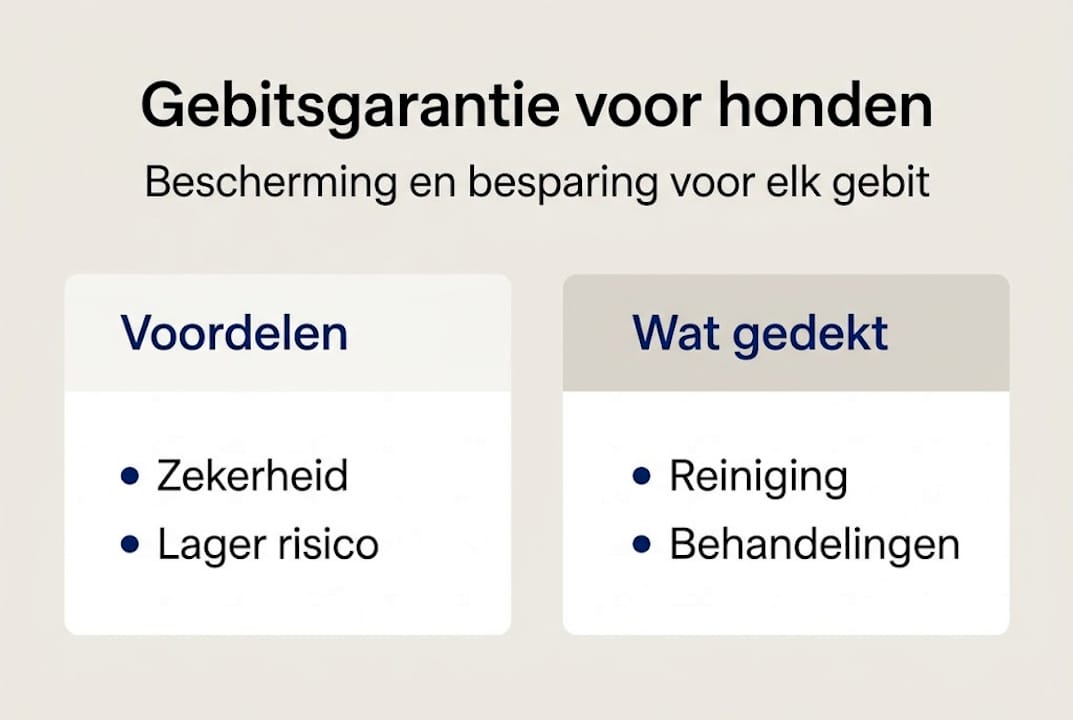 Infographic: de voordelen van een gebitsgarantie voor je hond