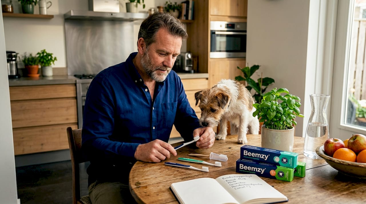 Man zoekt de ideale borstel voor zijn hond uit