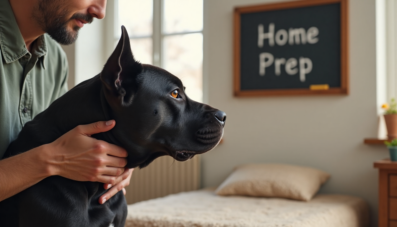 Owner dog-proofs home and prepares safe space for Cane Corso rescue