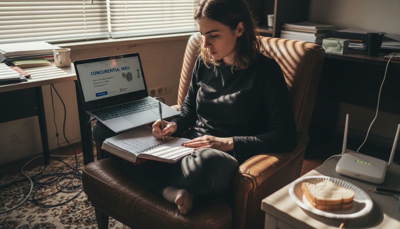 Ce este analiza concurenței SEO: Impactul asupra afacerii Antreprenor analizând site-urile concurenței pentru a înțelege strategia acestora