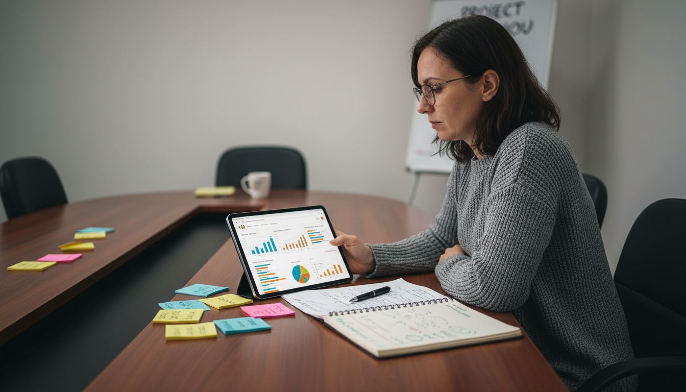 Antreprenorul își analizează traficul site-ului direct de pe tabletă