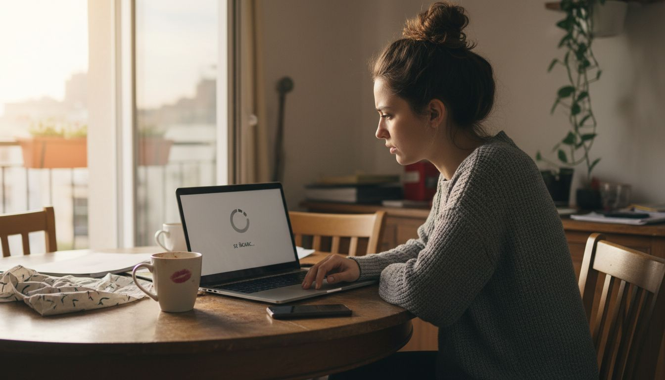 Utilizator enervat de cât de greu se încarcă site-ul