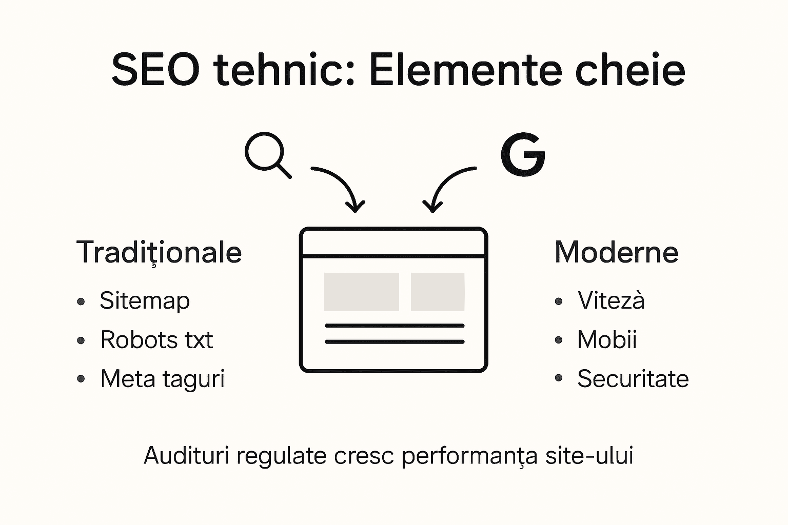 Infografic: cele mai importante aspecte ale SEO tehnic în prezent