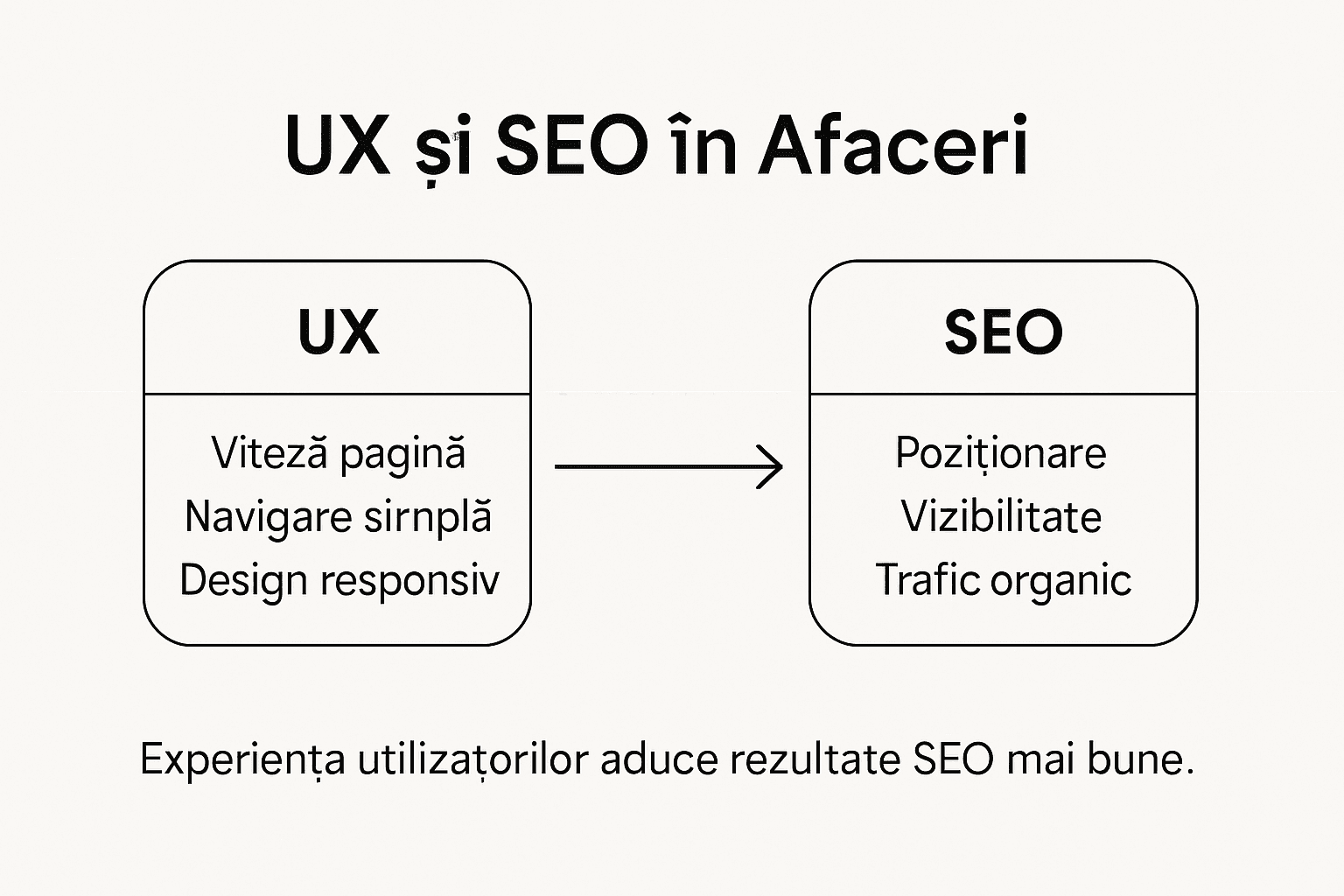 Infografic cu cele mai eficiente strategii de UX și SEO