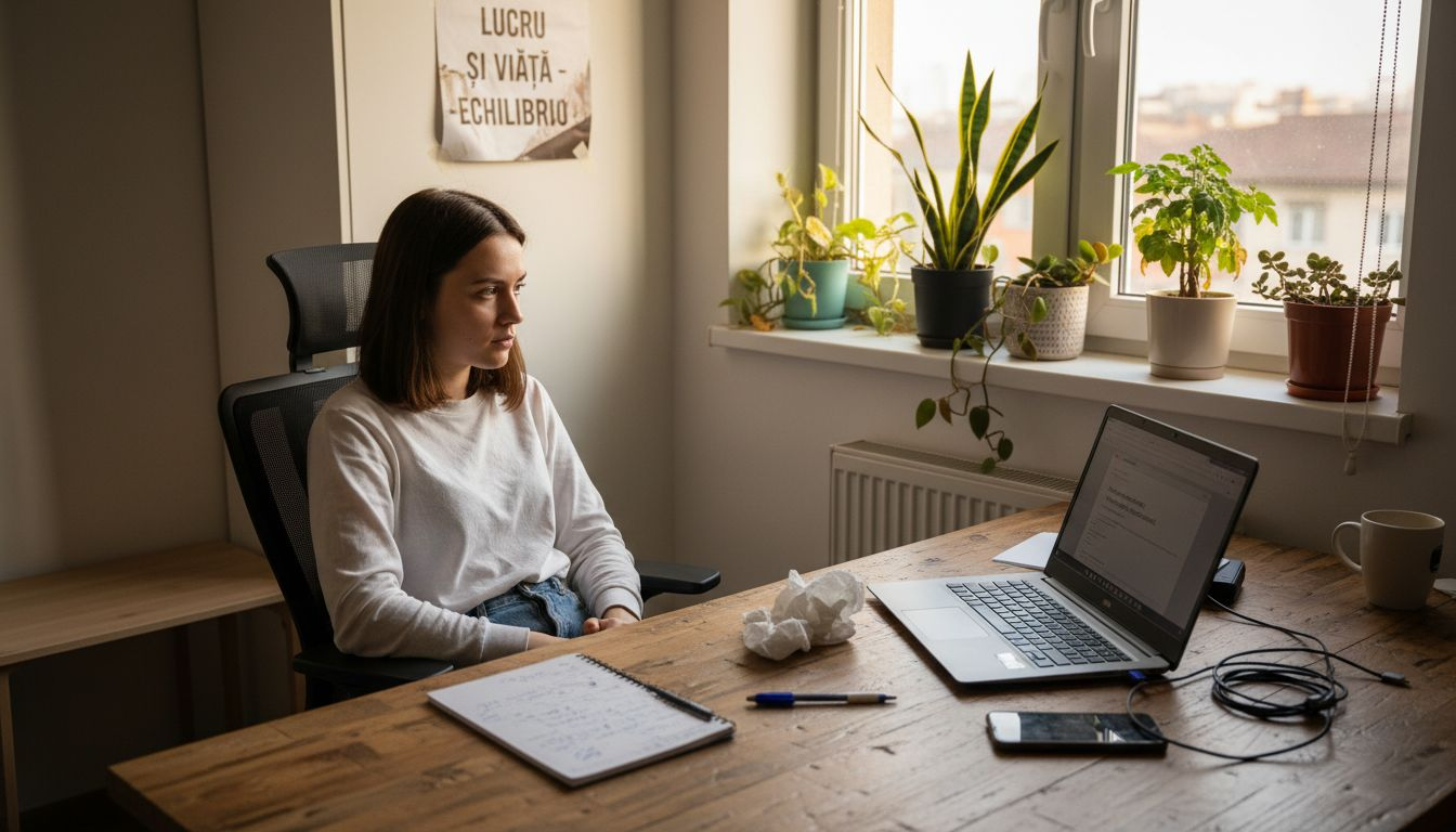 Specialist în web care lucrează la optimizarea performanței pe laptop