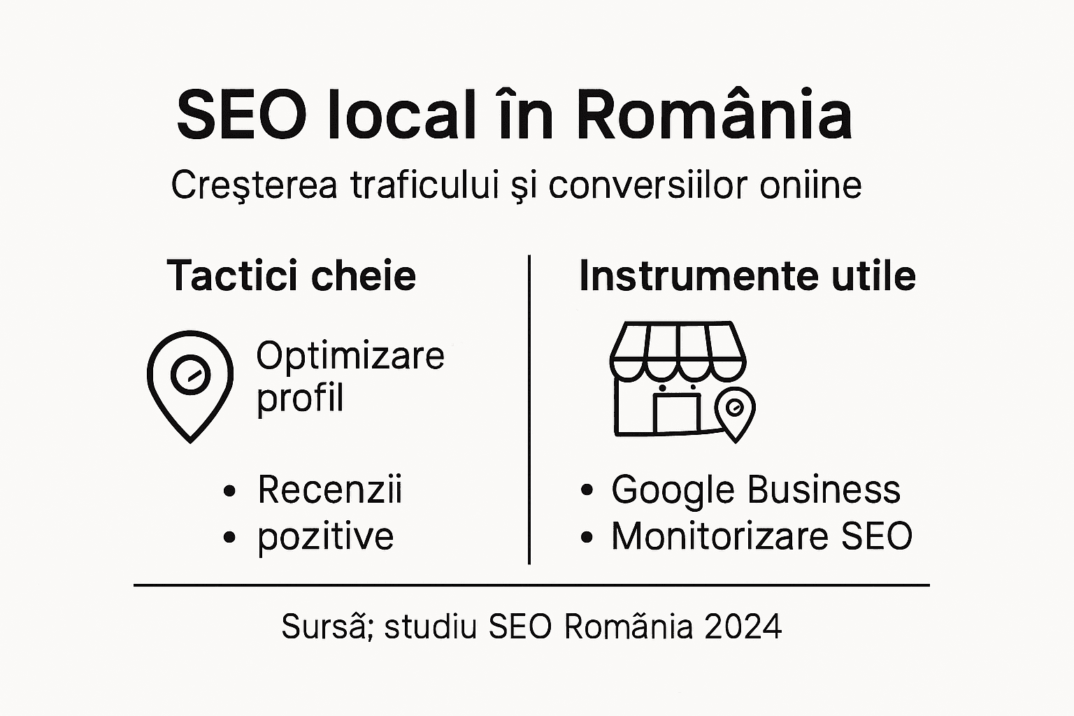 Infografic: tactici și unelte esențiale pentru SEO local