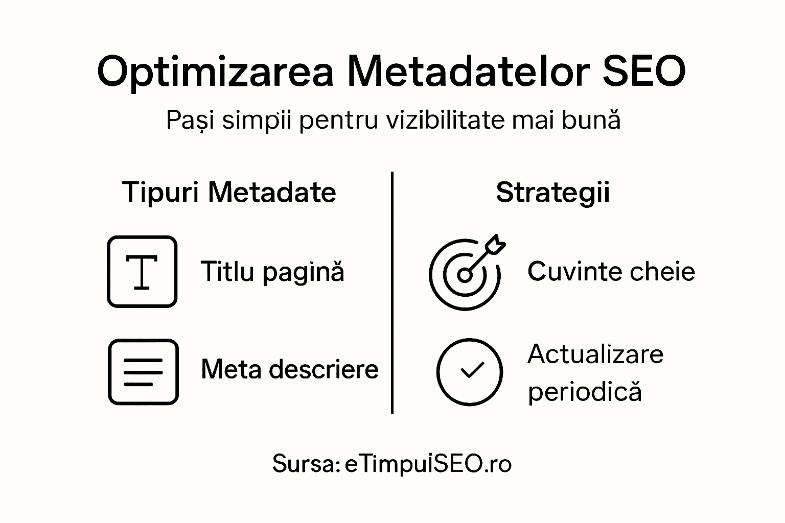 Infografic: trucuri rapide pentru optimizarea metadatelor