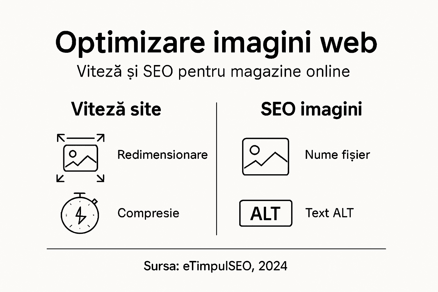 Optimizare imagini magazin online pentru viteza si SEO crescut Infografic: Cum să optimizezi imaginile pe site-ul tău de ecommerce pentru rezultate mai bune