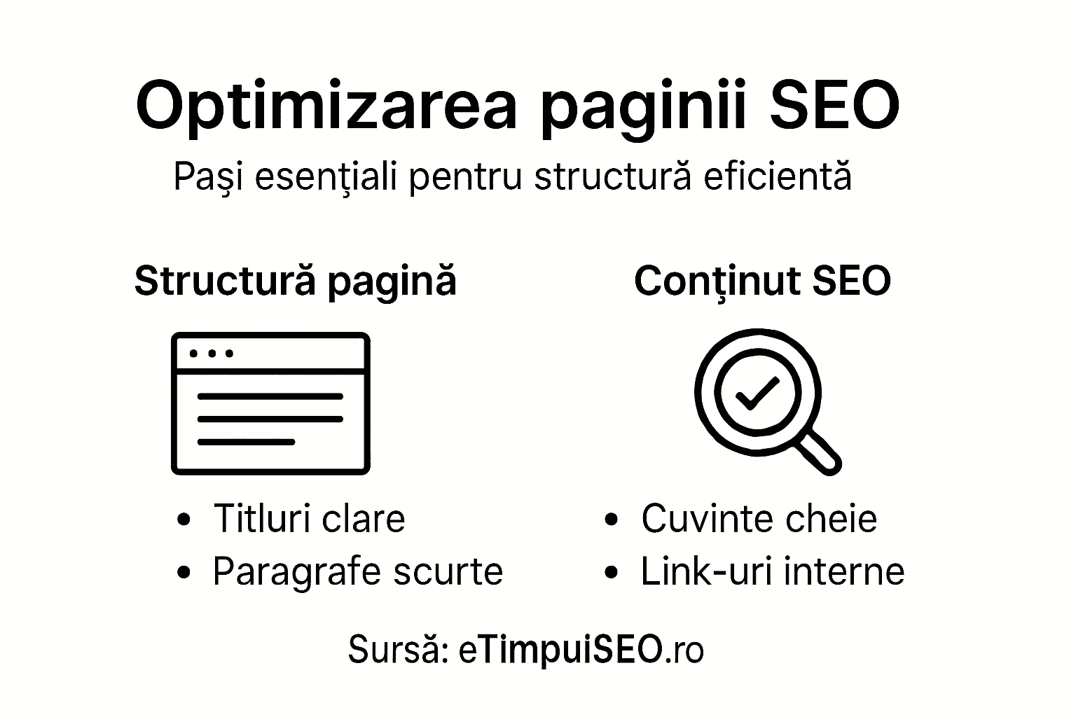 Infografic: cum să structurezi o pagină web pentru rezultate SEO cât mai bune