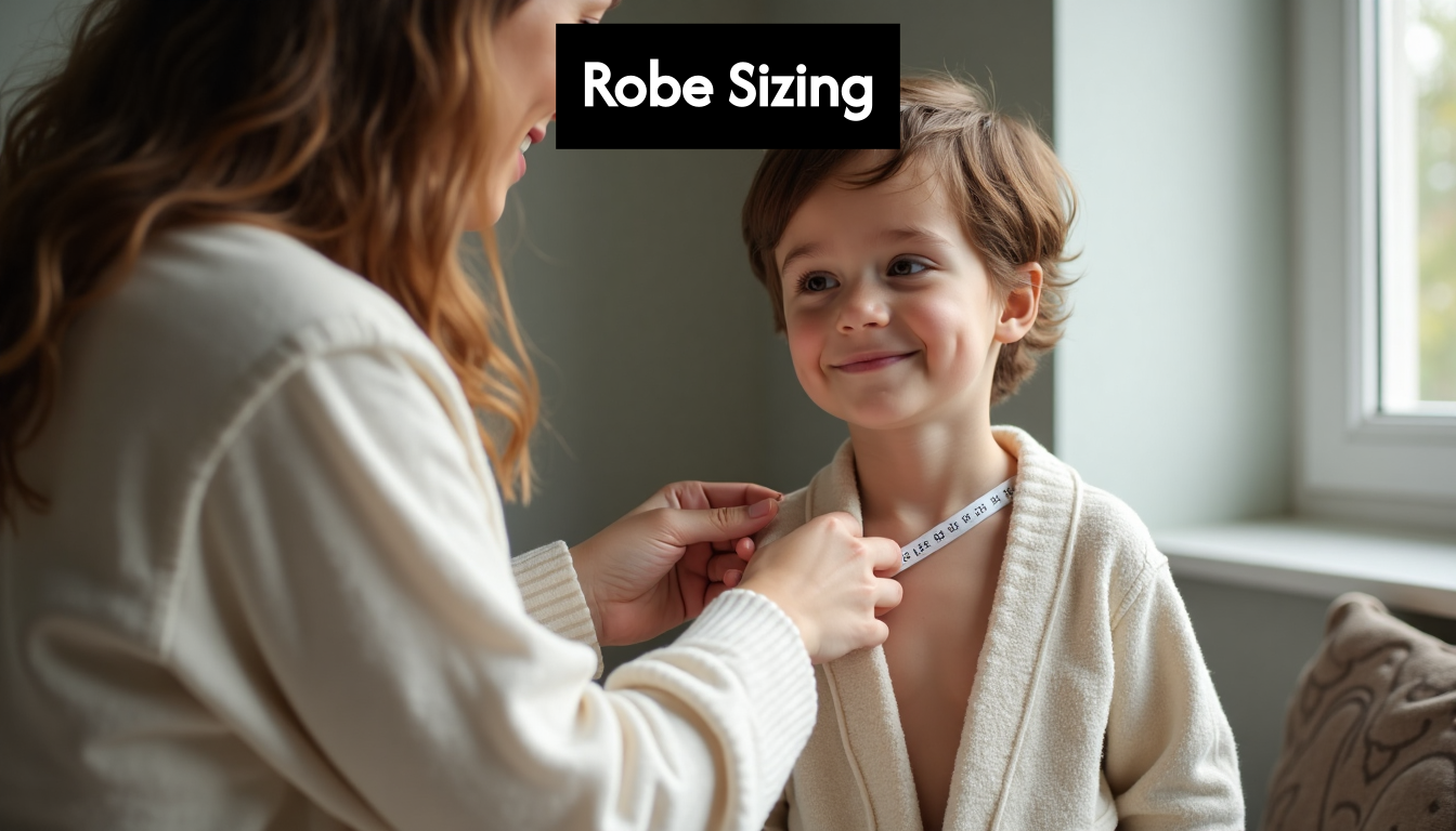 Parent measuring child's chest at home