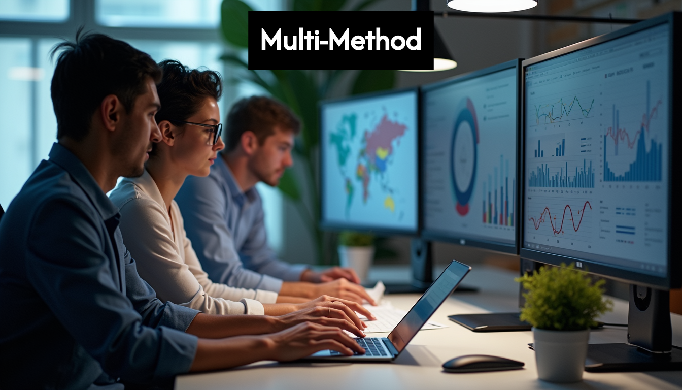 People collecting data from different sources