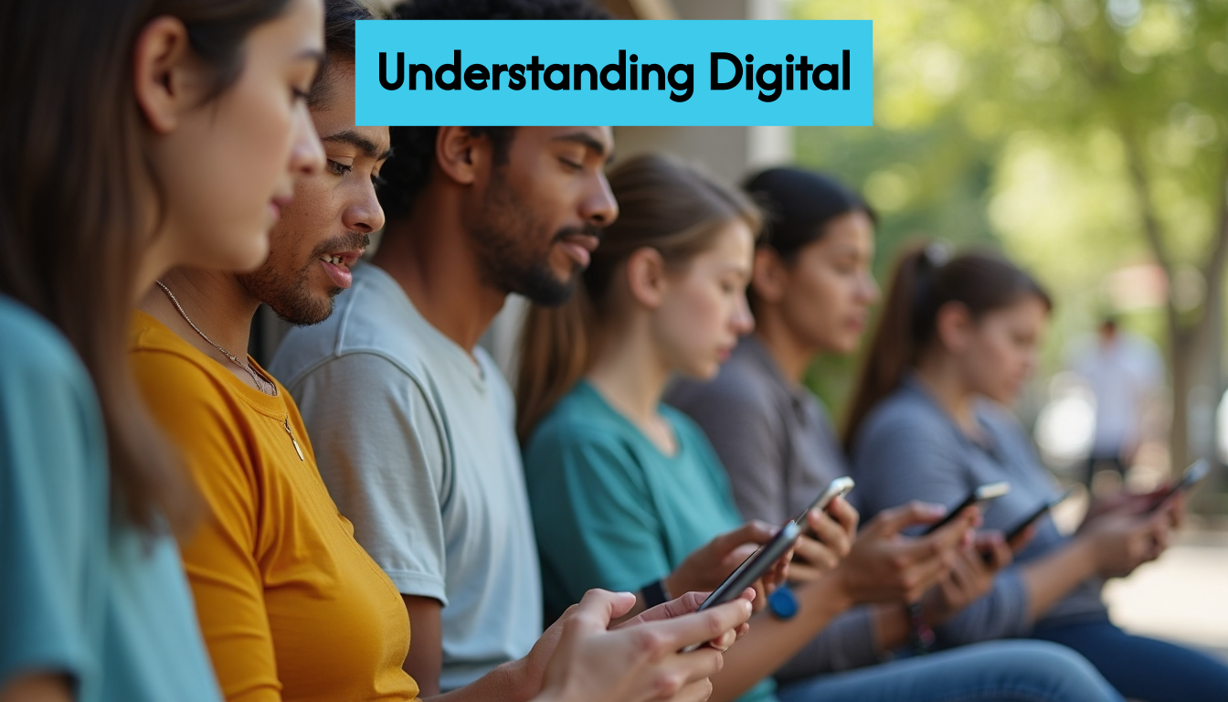 People engage with social media on devices