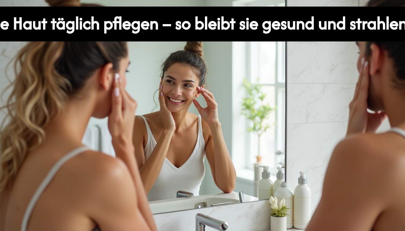 People practicing daily skincare at home