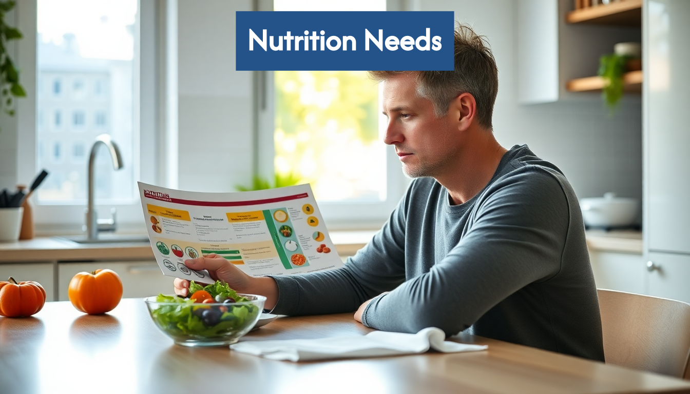 Person assessing diet