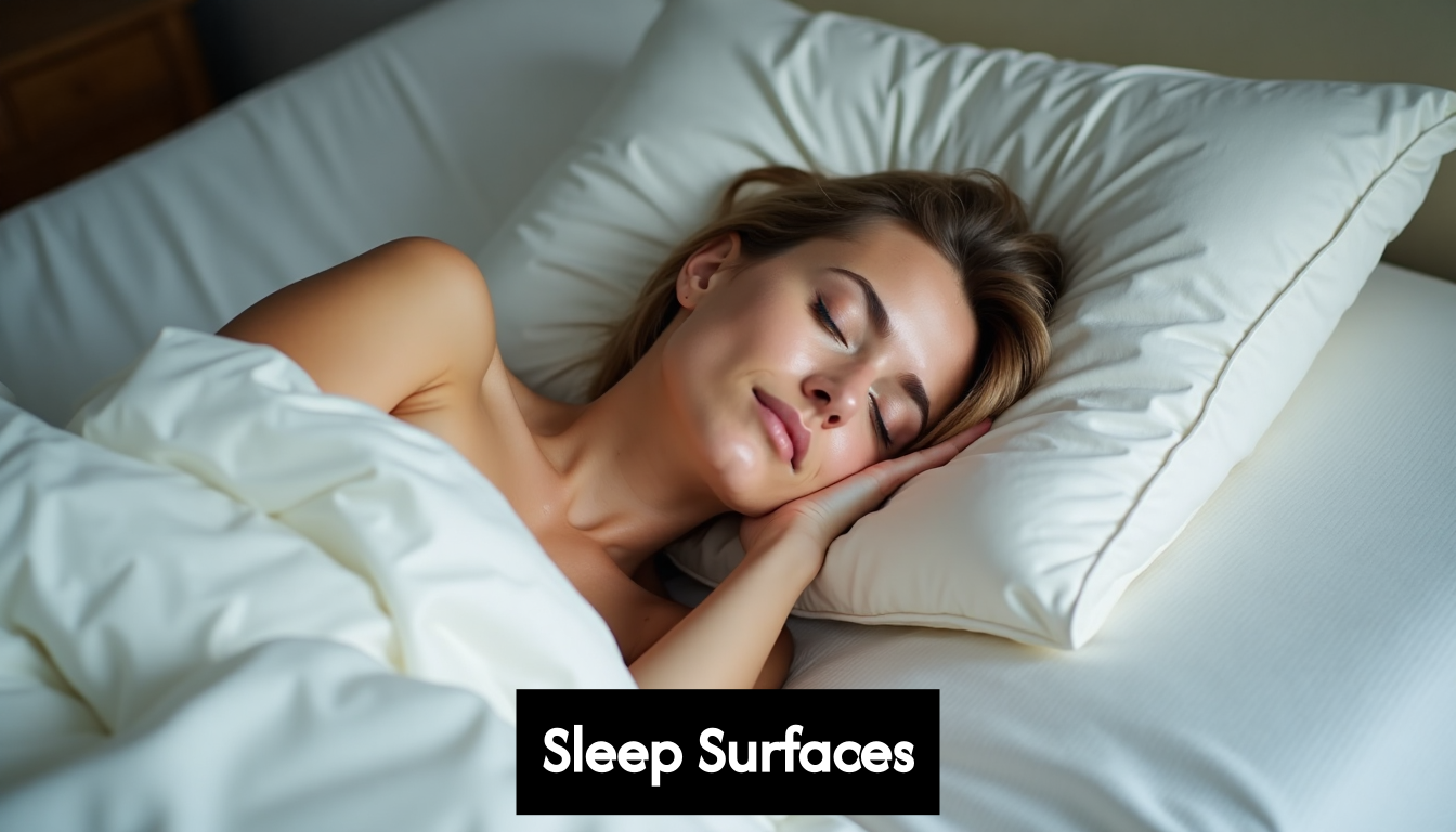 Person sleeping comfortably on supportive mattress