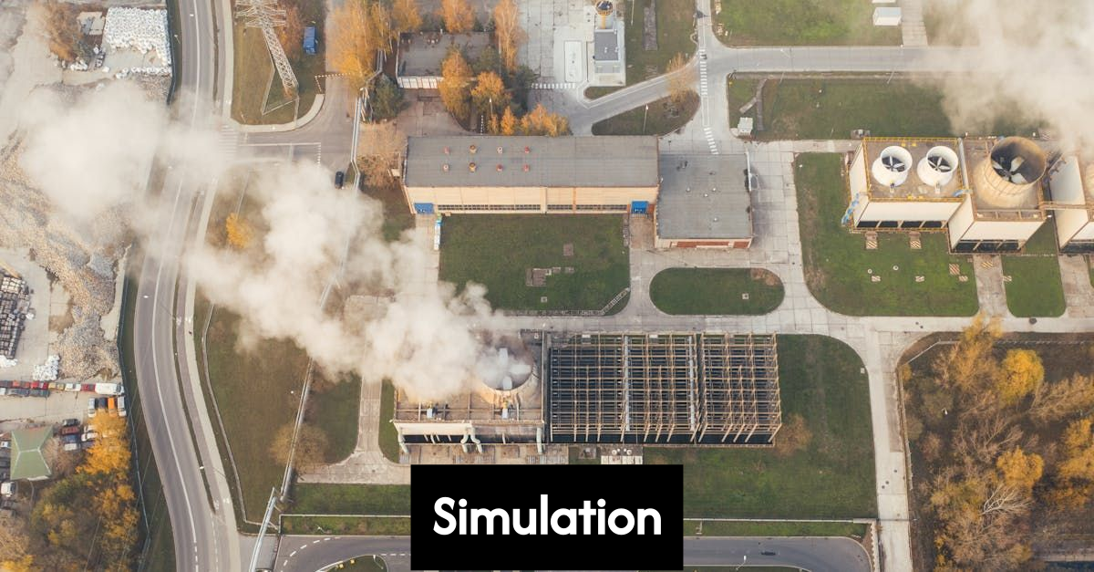 Person training in air traffic simulation.
