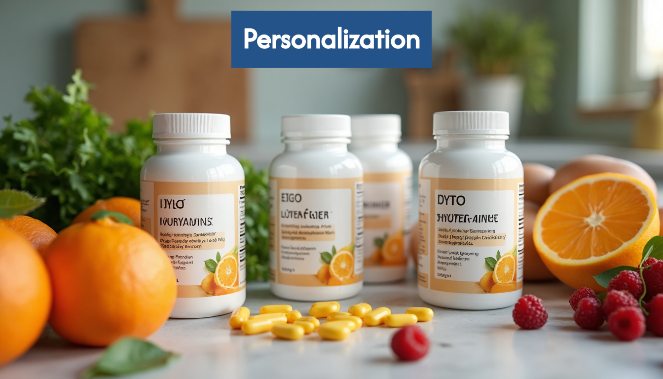 Personalized supplement packs with fresh produce