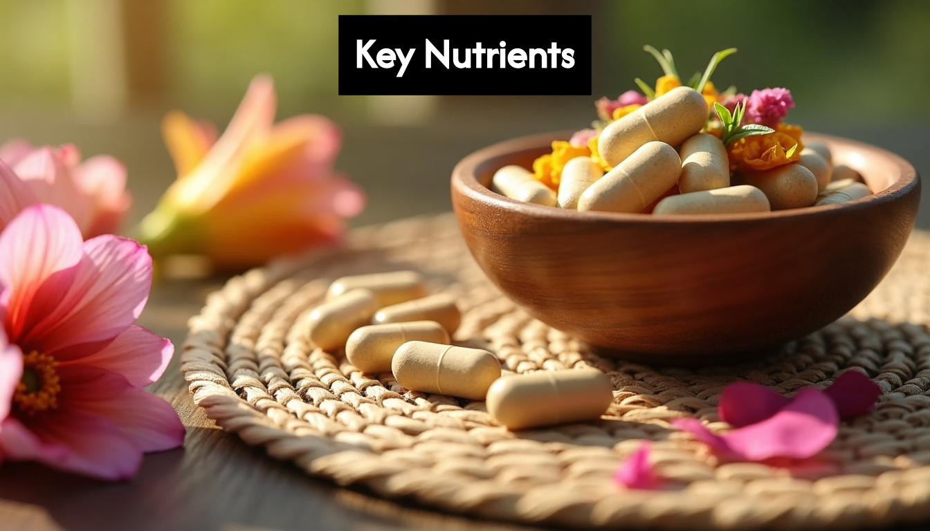 Plant-based supplement capsules and dried herbs