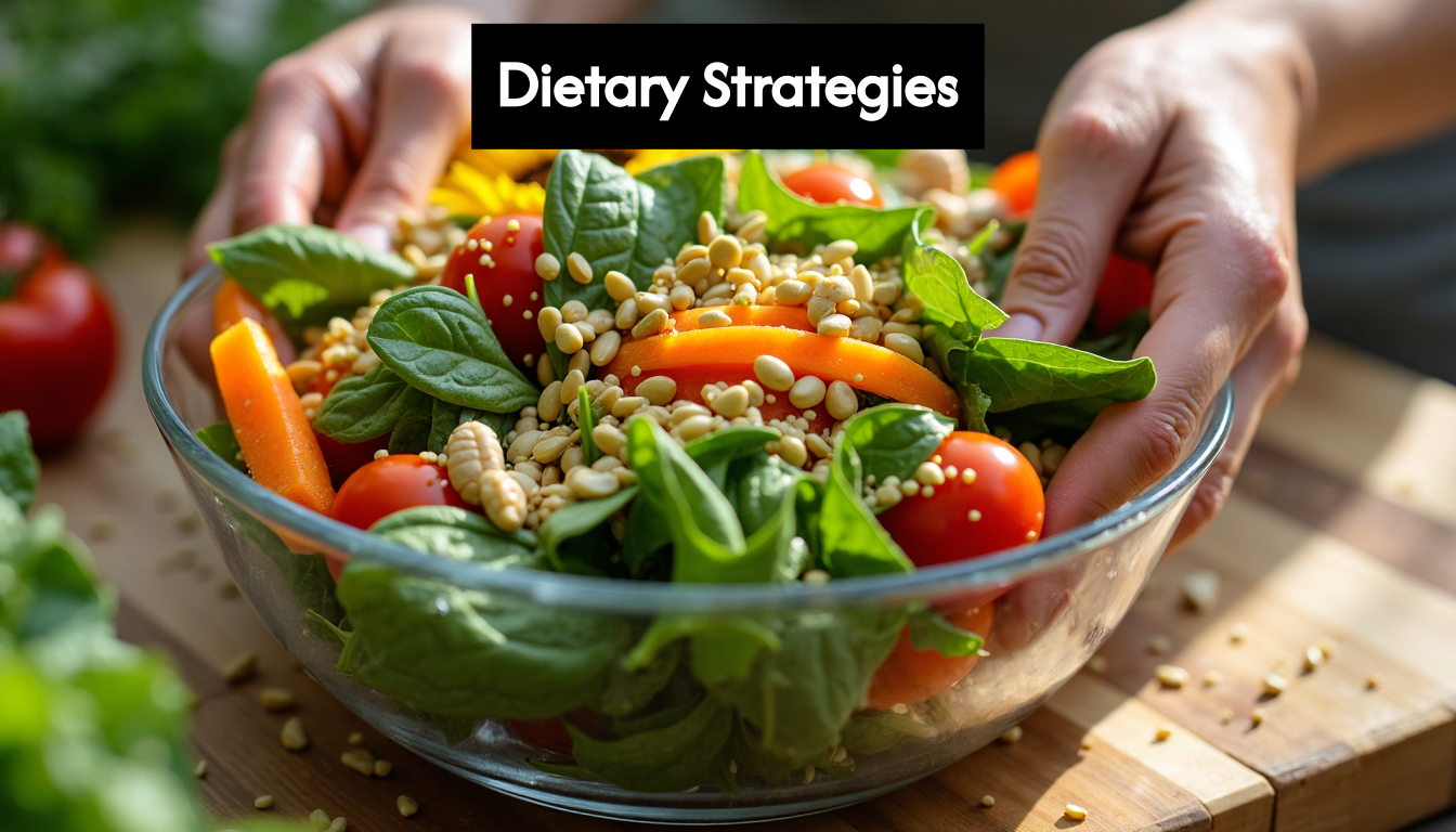 Preparing nutritious leafy green salad