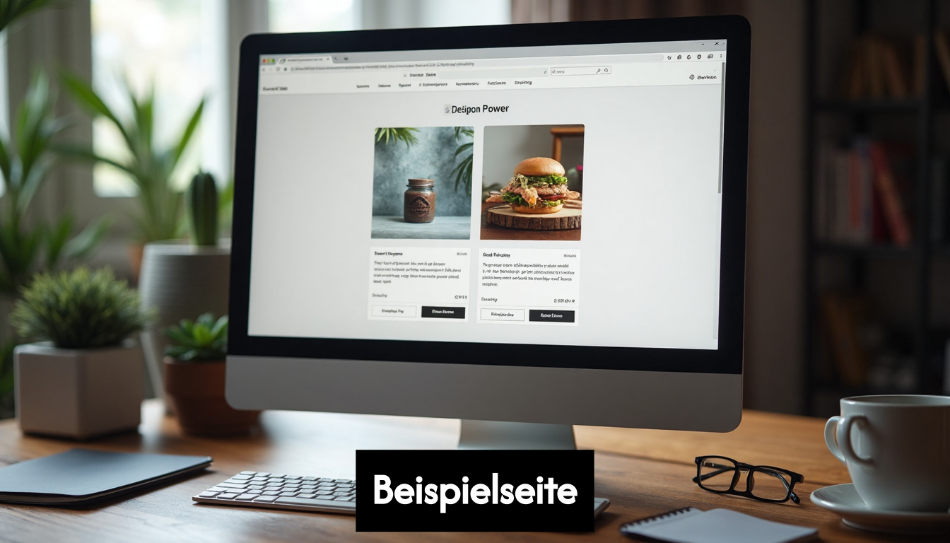 Product page variations displayed on computer screen