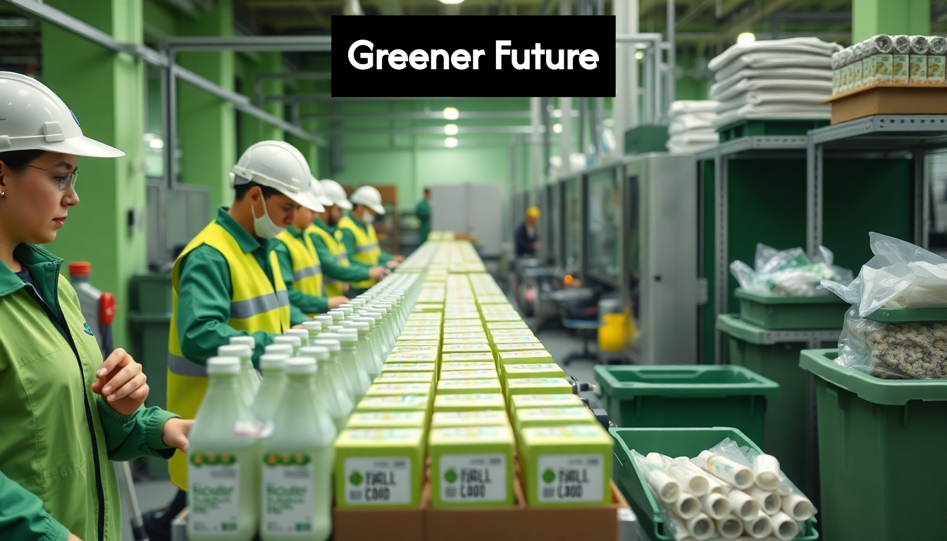 Production line with biodegradable sustainable labels