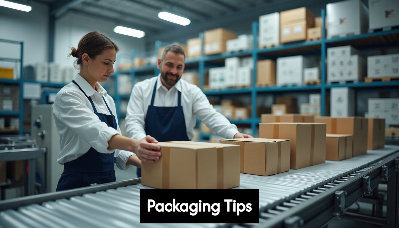 Production managers at modern packaging facility