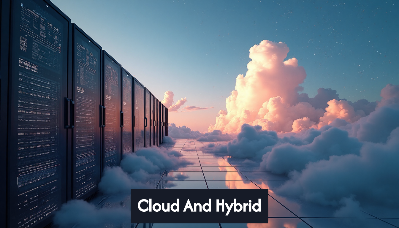 Representation of hybrid cloud infrastructure