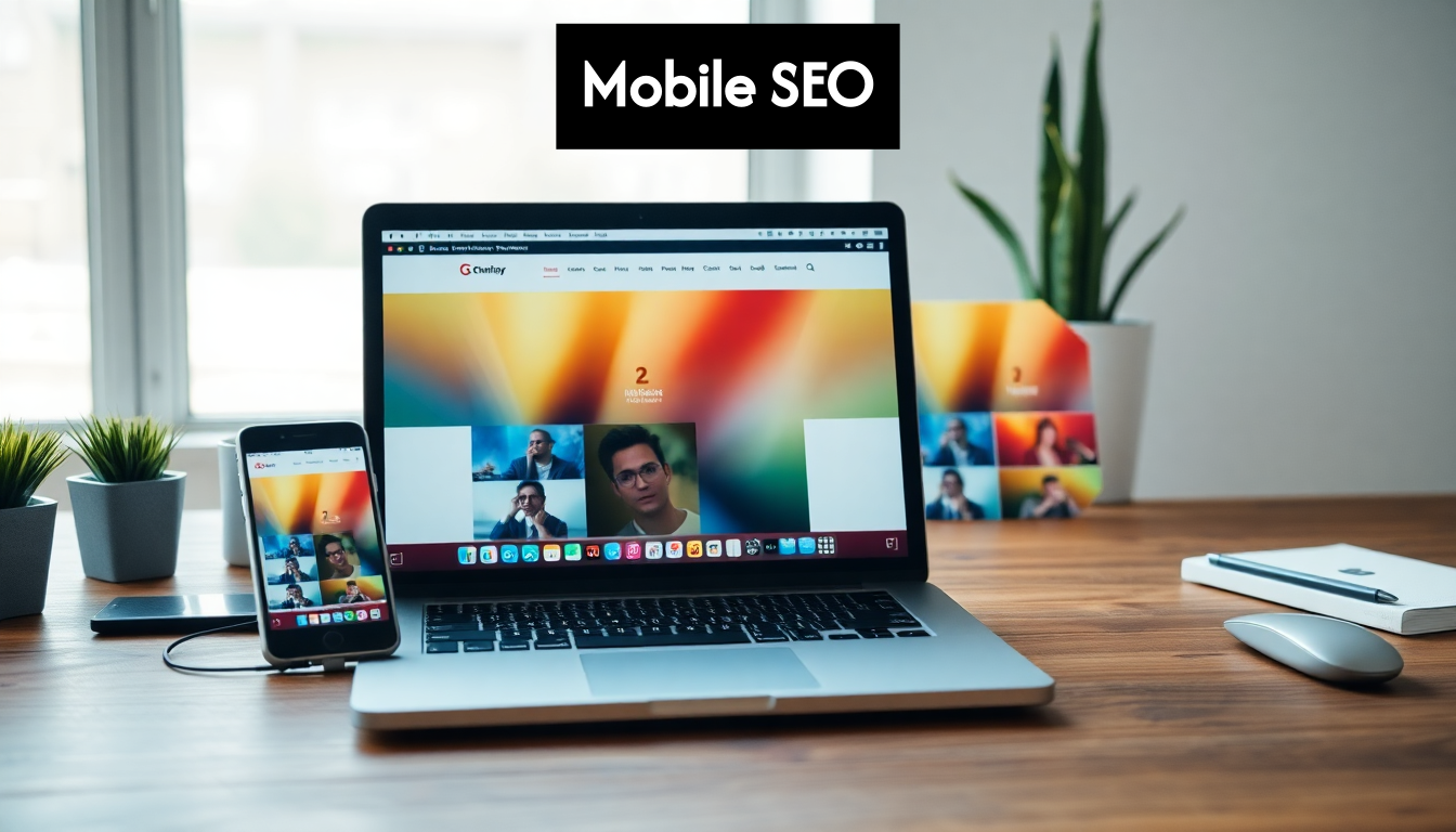 Responsive website shown on phone and laptop