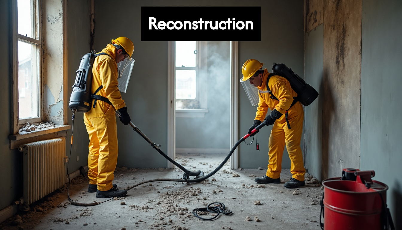 Expert Fire Damage Restoration Services 2 Restoration crew cleaning fire damaged room