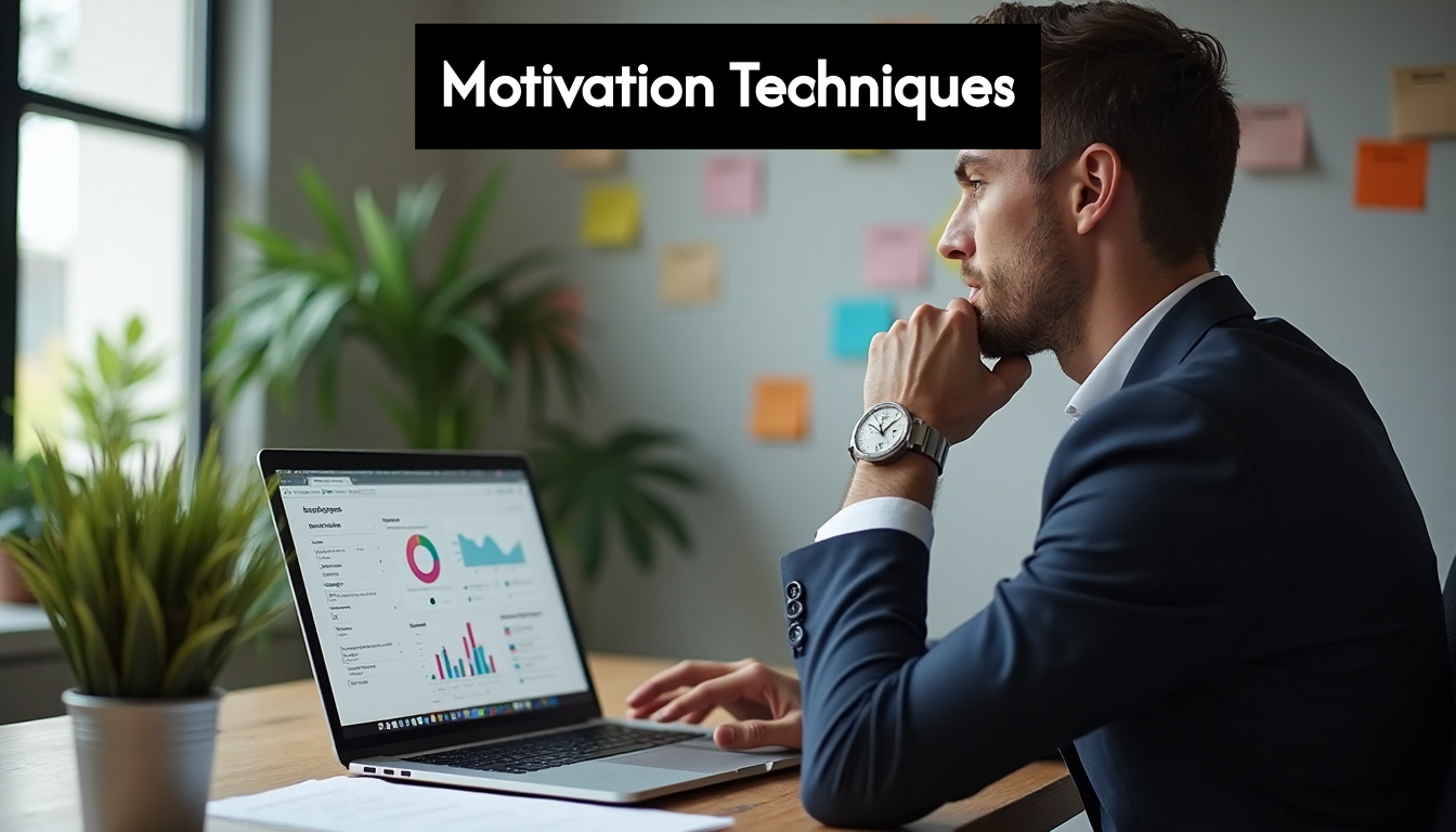 Salesperson using digital engagement tools at desk
