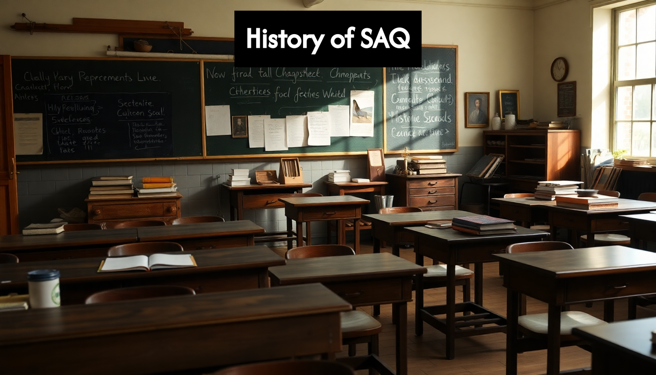 Vintage classroom setting