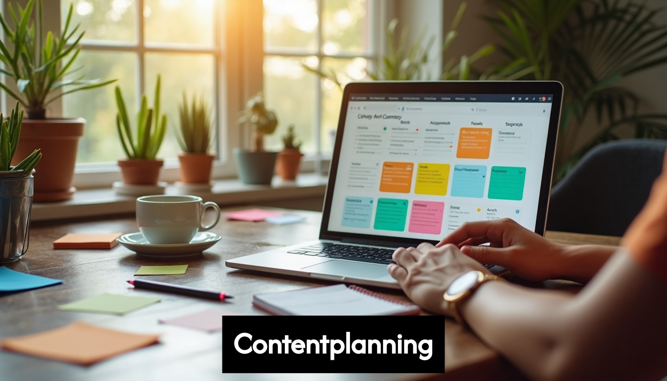 Scheduling social media posts using content calendar