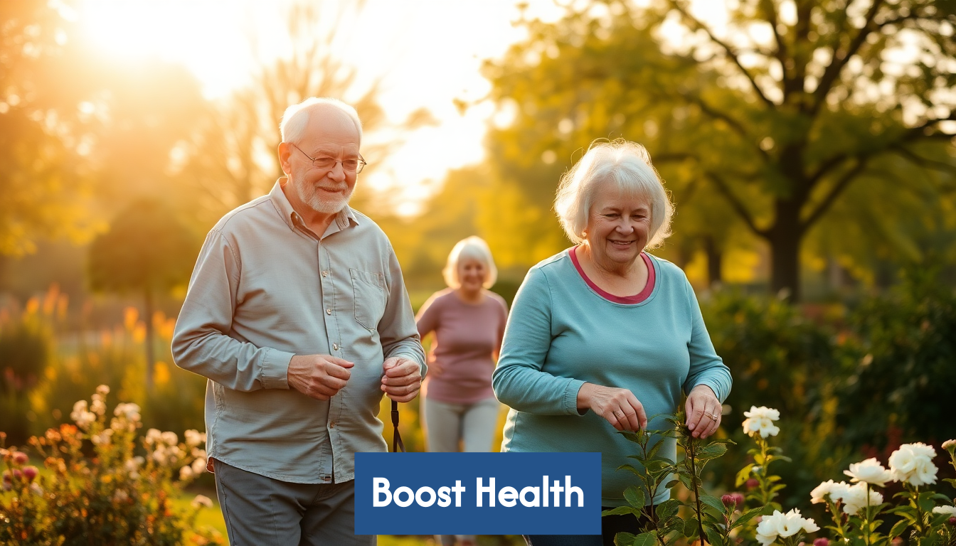 Seniors enjoying time outdoors