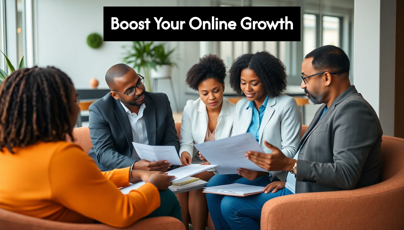 Financial advisors working