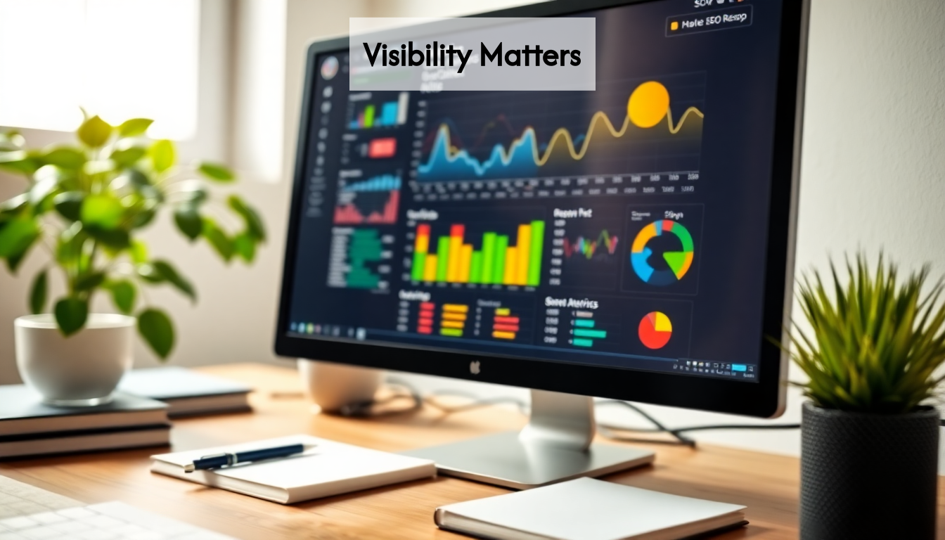 Metrics showing website analytics.