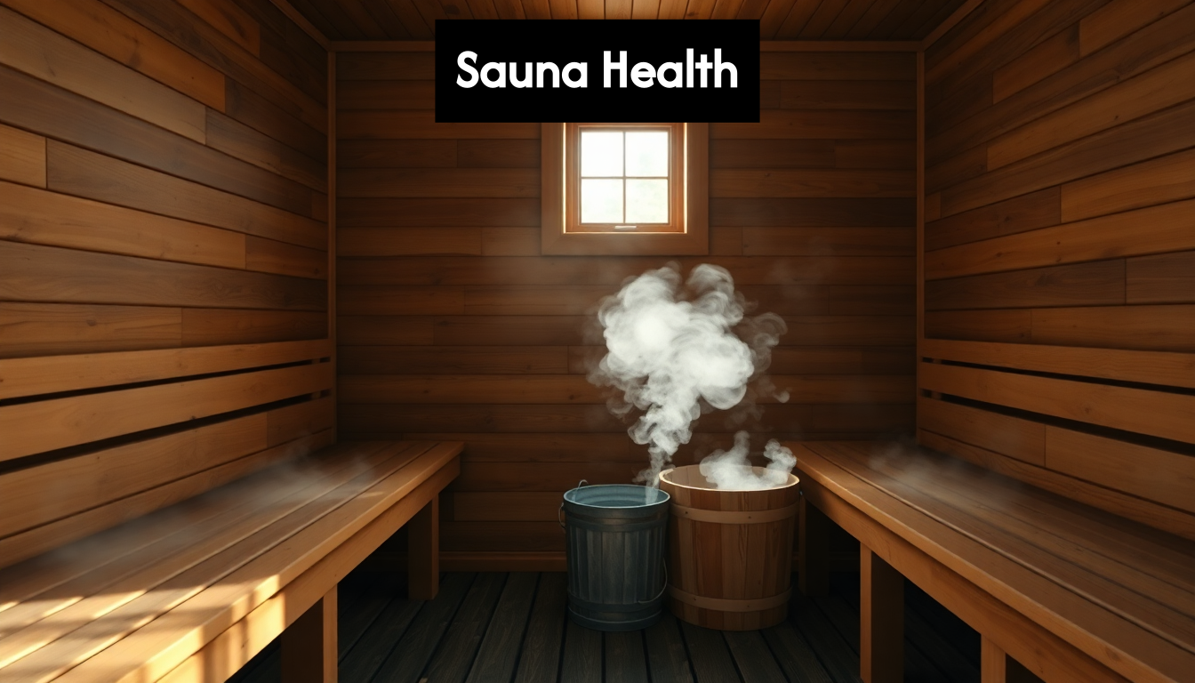 Serene empty Finnish sauna interior with steam