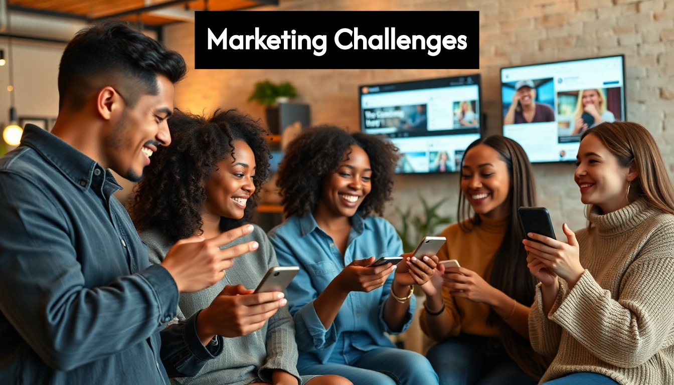 Diverse influencers engaging with audiences