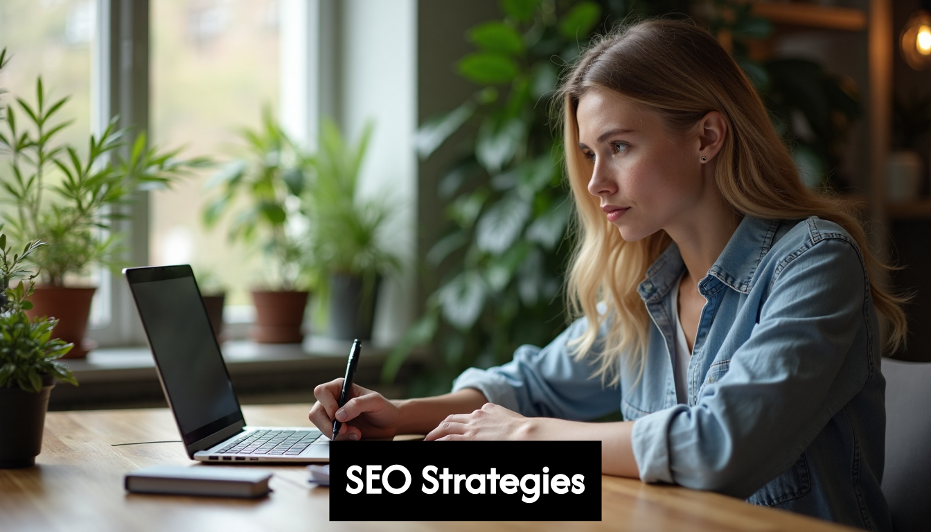 Small business owner works on digital content