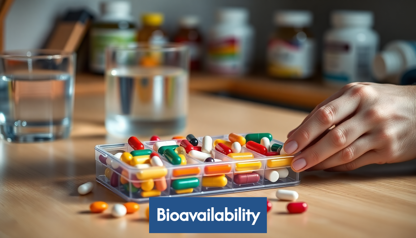 Sorting supplements into pill organizer