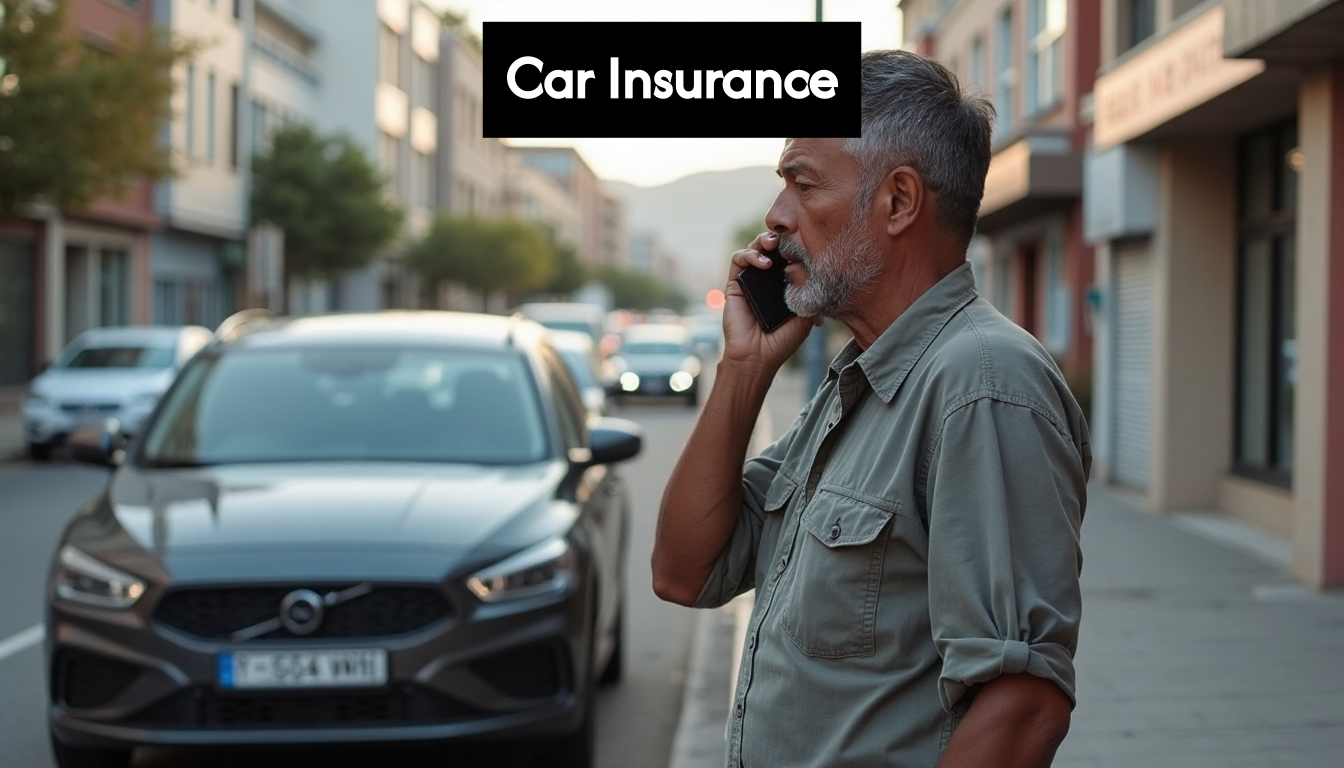 South African driver calls after car accident