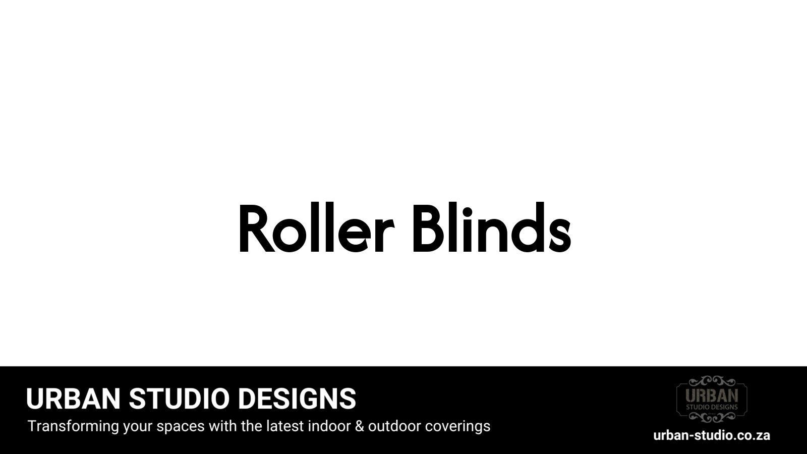 Stylish room with roller blinds and coastal view.