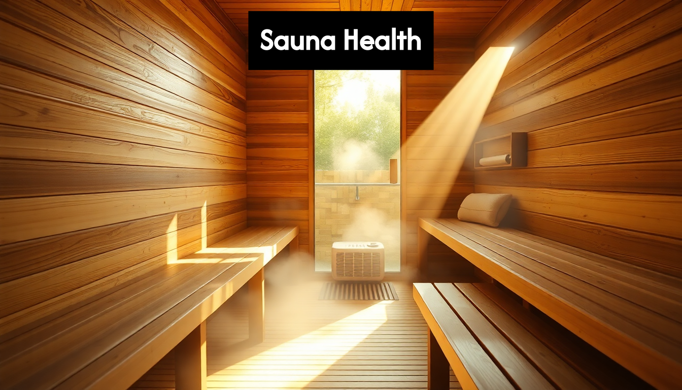 Sunlit sauna interior with wooden benches