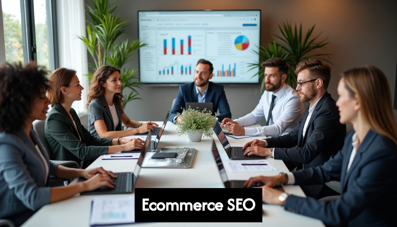 Team analyzes ecommerce SEO performance