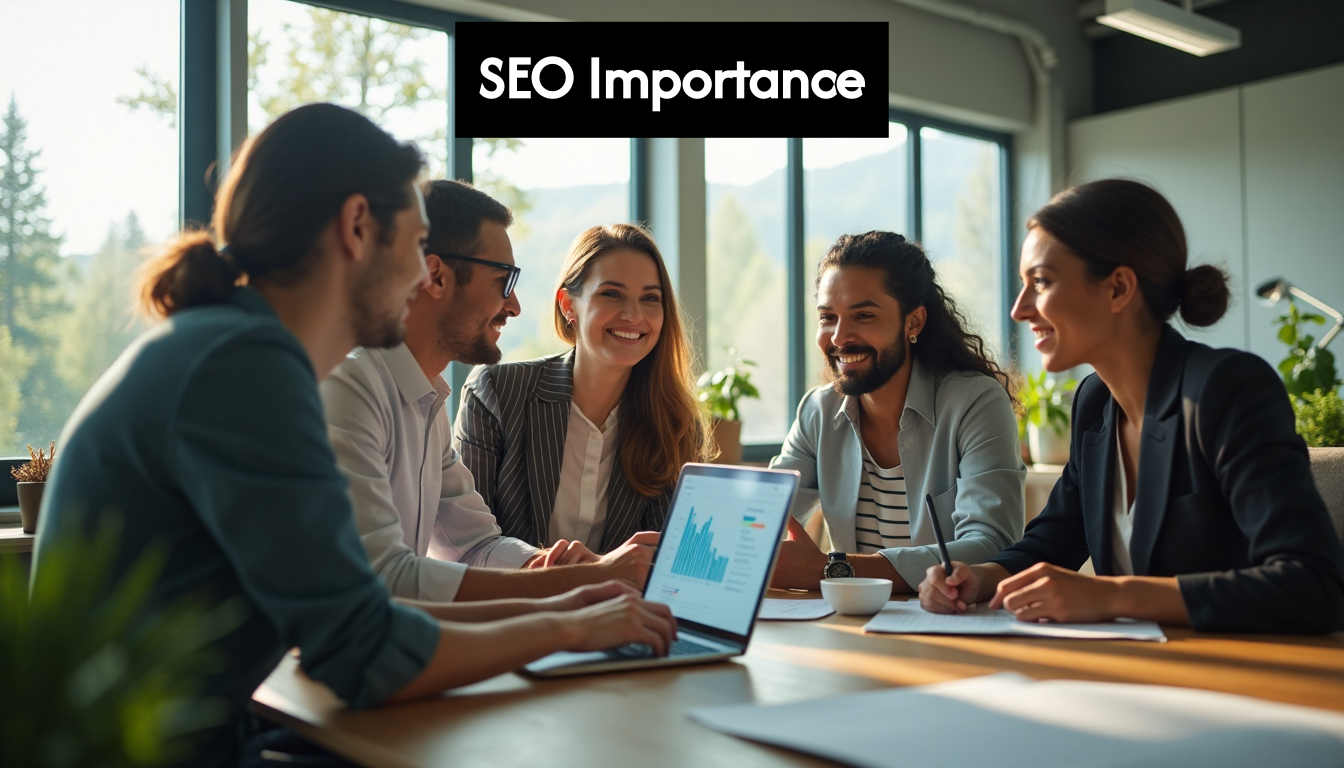 Team collaborating over digital marketing strategy