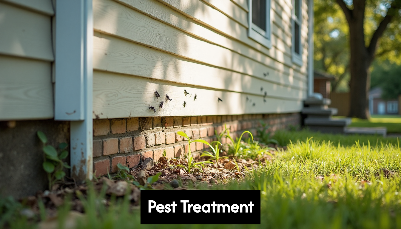 Texas home with signs of pest infestation