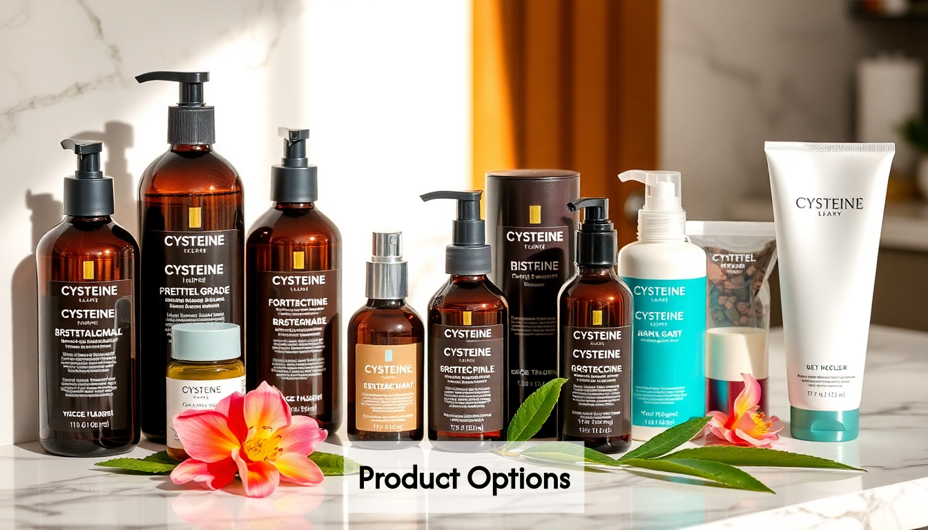 Cysteine hair treatment products