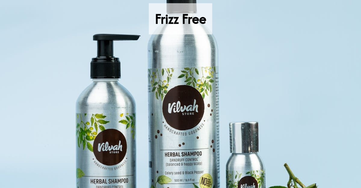 applying anti-frizz serum