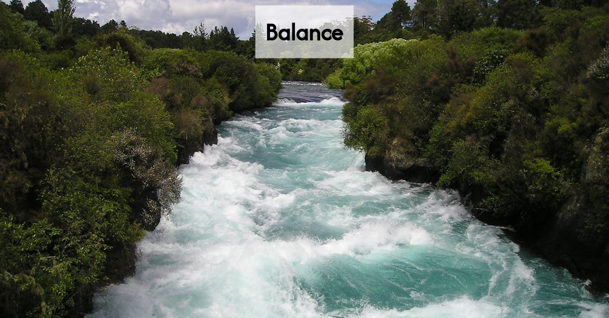 Plants representing balance