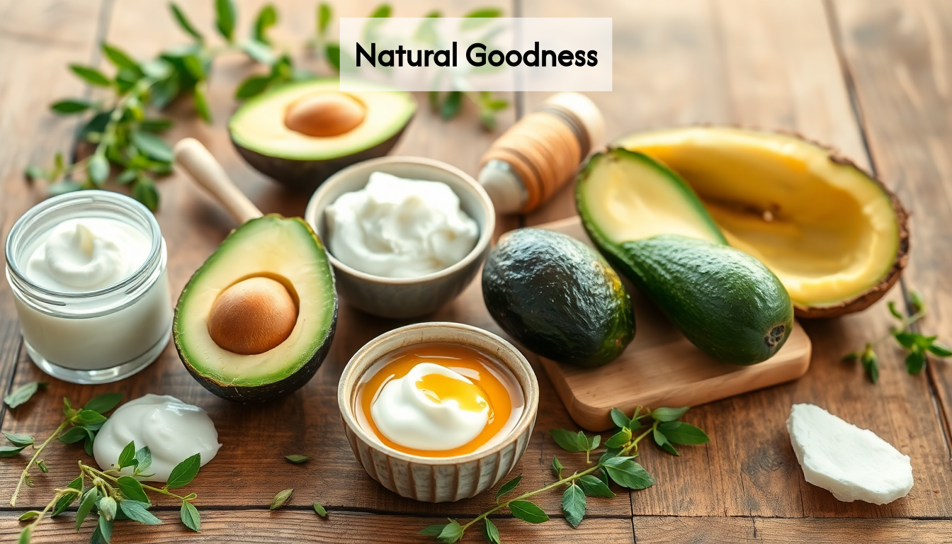 Natural ingredients for hair masks